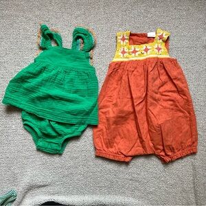 Next Baby and Cat & Jack Crochet  Romper Bundle Set